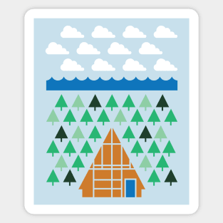 Tiny Forest by the Sea Sticker